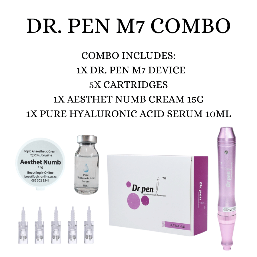 Dr. Pen M7 Combo 2 (M7 Device + 5x Cartridges + 1x Aesthet 15g + 1x Pure HA)