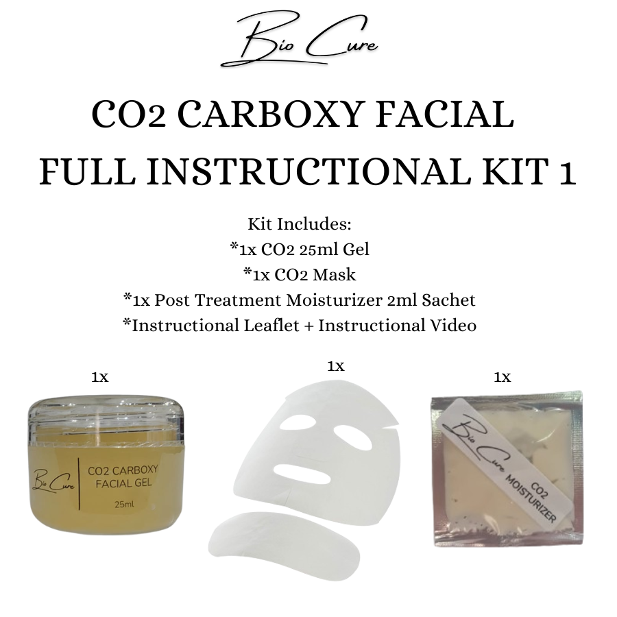 CO2 Carboxy Facial Kit 1 - Single Treatment 25ml + 1 x CO2 Mask + 1 x 2ml Post Moisturizer Sachet