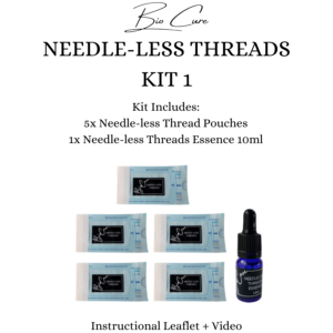 BioCure Needle-less Threads Kit 1 (1x Essence 10ml + 5x Pouches + Intruct + Video)