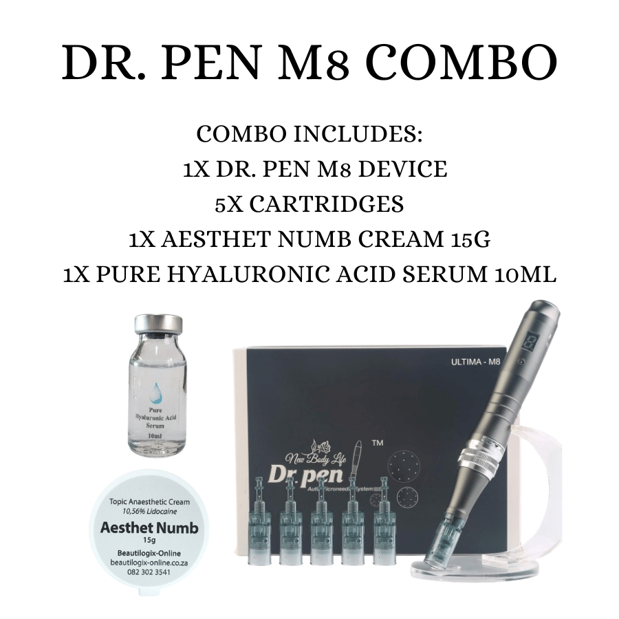 Dr. Pen M8 Combo 2 (M8 Device + 5x Cartridges + 1x Aesthet 15g + 1x Pure HA)