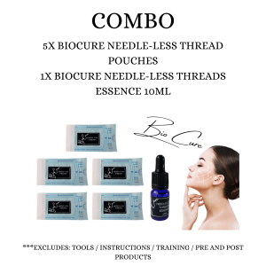 BioCure Needle-less Thread Combo (1x Essence 10ml + 5x Pouches)