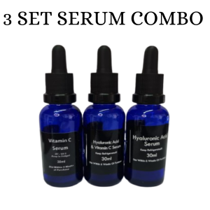 Serum Combo 1 (1x Vit C 20% Serum, 1 x HA Serum and Vit C + 1 x HA Serum)