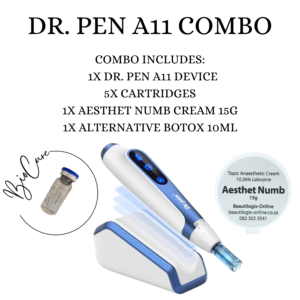 Dr. Pen A11 Combo 3 (1x A11 Device + 5x Cartridges + 1x Aesthet 15g + 1x Alt Botox)